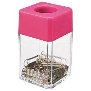 (まとめ) ゼムクリップホルダー ピンク TS-GB01-P 1個 【×20セット】[21]
