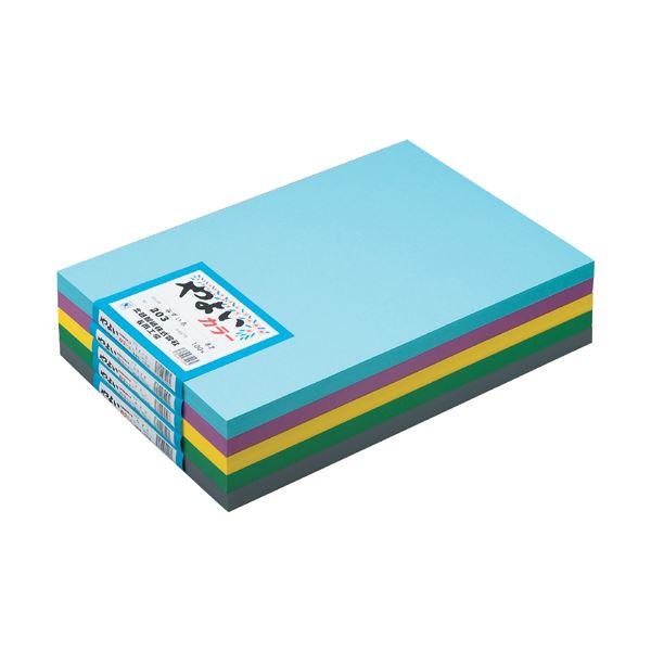 （まとめ） 北越製紙 やよいカラー8ッ切10枚 うすむらさき【×20セット】 [21]