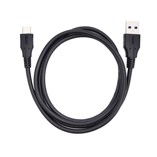 （まとめ） タイプCケーブル 1m USB3.0 ブラック AS-CASM018 【×10セット】[21]