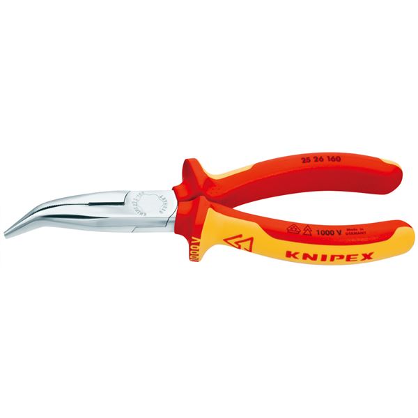 KNIPEX クニペックス 2526-160 絶縁40゜先曲 ラジオペンチ 1000V 工具 ツール DIY 作業工具 道具[21]