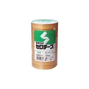 （まとめ） セキスイ セロテープ(R) No.252 （大巻）巻芯径76mm・長70m巻 C252X14 10巻入 【×2セット】[21]