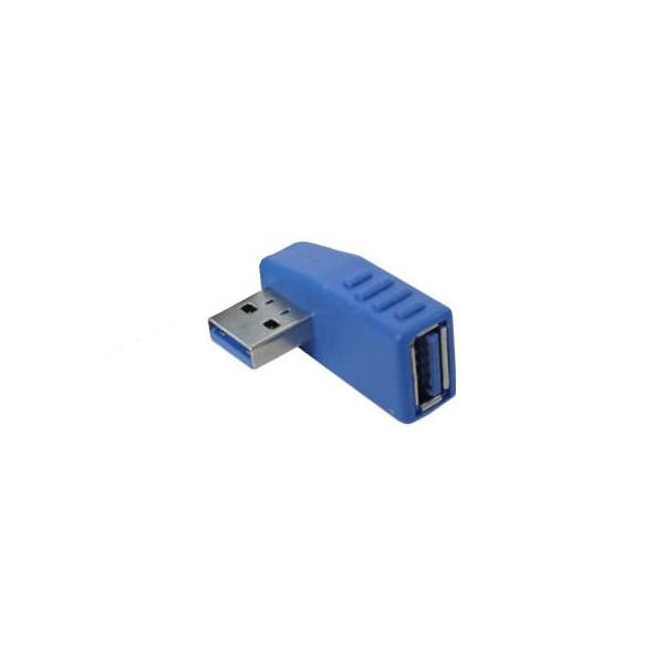 (まとめ)変換名人 変換プラグ USB3.0 A左L型 USB3A-LL【×10セット】[21]