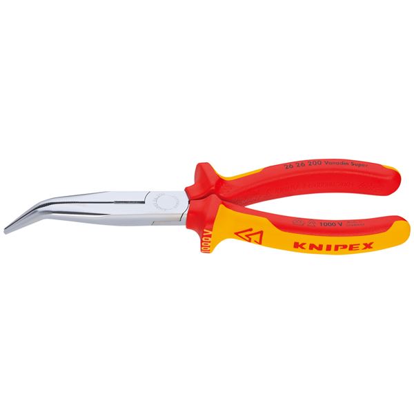 KNIPEX クニペックス 2626-200 縁切り40゜先曲 ラジオ受信機プライヤー 1000V SB 手道具 物の具 DIY やり方手道具 御先棒[21]