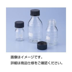 （まとめ）ねじ口瓶（黒蓋付 DURAN） 1000ml【×3書き割り】[21]