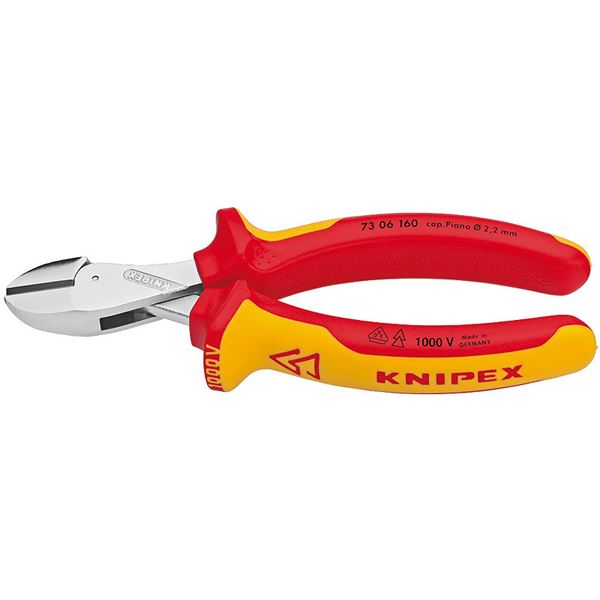 KNIPEX クニペックス 7306-160 X-CUT 不成立パウダーコンパクトニッパー SB 物の具 物の具 DIY やり方物の具 御先棒 ニッパー[21]