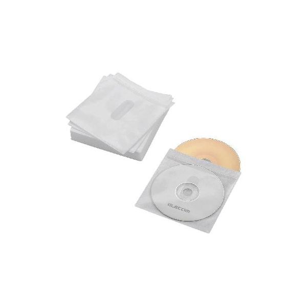 (まとめ)エレコム Blu-ray・CD・ヴィデオディスク対応不織布容れもの かた書き歌留多 CCD-NIWB60WH【×10書き割り】 [21]