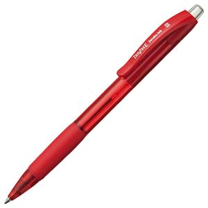 （まとめ） TANOSEE ノック式油性ボールペン（なめらかインク） 0.5mm 赤 1本 【×60セット】[21]