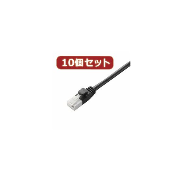10個書き割り エレコム ツメ折れ押しとどめるローカルエリアネットワーク有線テレビ（Cat6） LD-GPT／BK50X10[21]