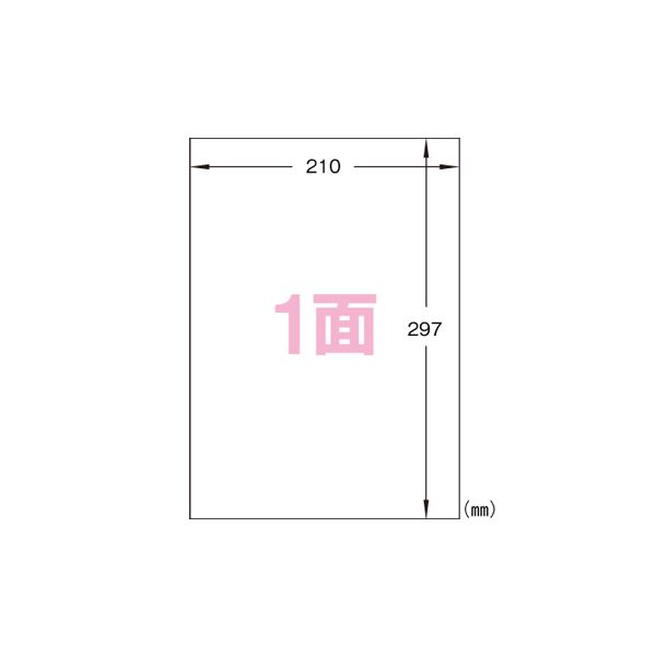 （まとめ） ヒサゴ A4タックシール A4判 100枚入 GB860 【×2セット】[21]