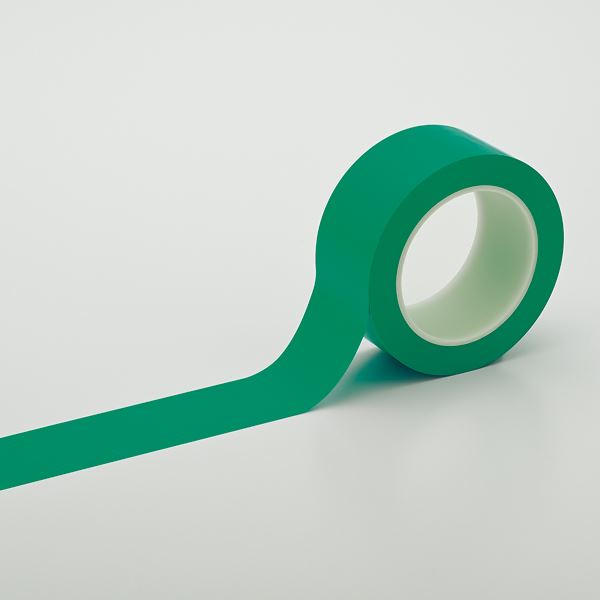 クリーンルーム用ラインテープ HCP-50G ■カラー：緑 50mm幅【代引不可】[21]
