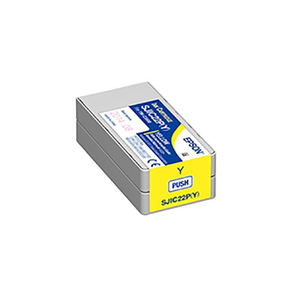 (お役目用5仕掛ける) 【完全無欠品】 EPSON エプソン インキ薬莢 【SJIC22PY 黄色】[21]
