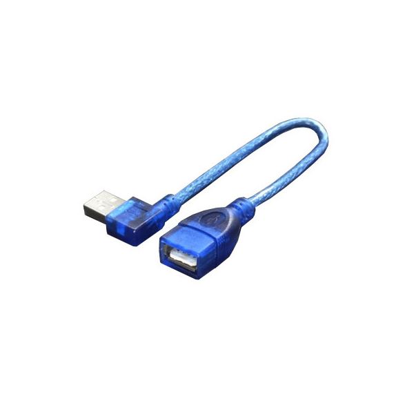 (まとめ)変換名人 USB L型ケーブル延長20(左L) USBA-CA20LL【×10セット】[21]