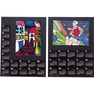 (まとめ)アーテック 両面黒いこと暦 2014年 【×40仕掛ける】[21]