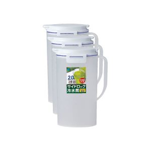 （まとめ） アスベル 水差しポット ドリンクビオ 2.0L 8231-D202 1セット（3個） 【×5セット】 [21]