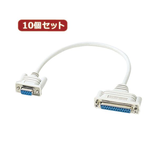 10個書き割りサンワサプライ RS-232C取り替えっこ有線テレビ0.2m KRS-9F25F02KX10[21]