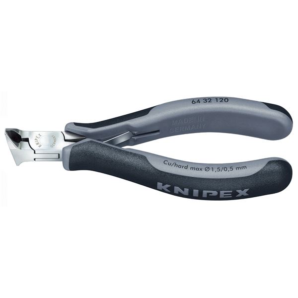 KNIPEX クニペックス 6432-120ESD 電子工学 エンドカッティングニッパー 手道具 物の具 DIY やり方手道具 御先棒 ニッパー[21]