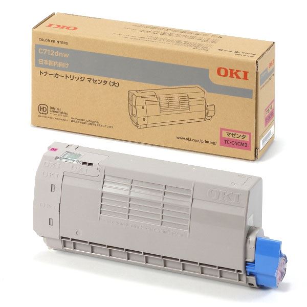 （まとめ） 【完全無欠品】 OKI TC-C4コマーシャル2 トナーカートリッジ マゼンタ 大 【×3書き割り】[21]