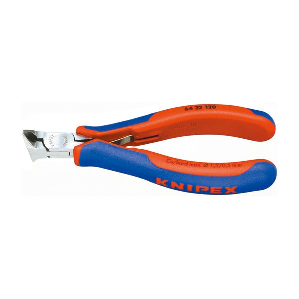 KNIPEX クニペックス 6432-120 電子工学 エンドカッティングニッパー 物の具 物の具 DIY やり方物の具 御先棒 ニッパー[21]