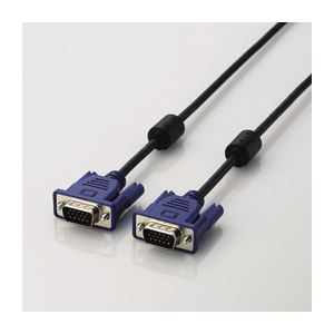 （まとめ）エレコム D-Sub15いの一番（ミニ）有線テレビ CAC-10BK【×5書き割り】[21]