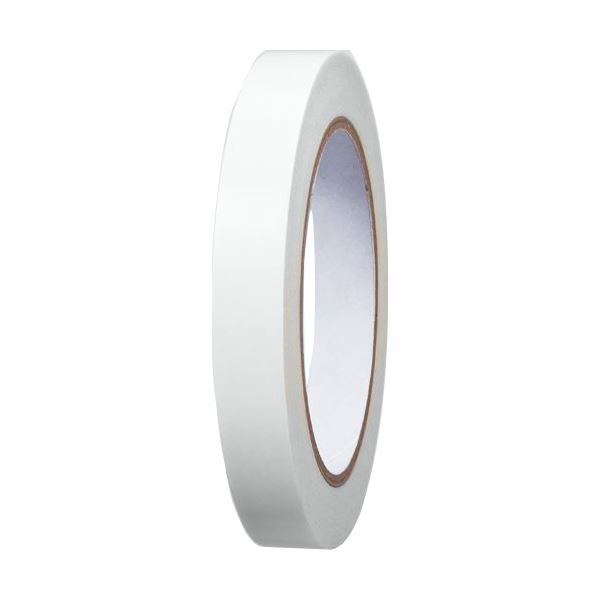 （まとめ） TANOSEE 紙両面テープ カッターなし 15mm×20m 1セット（10巻） 【×3セット】[21]