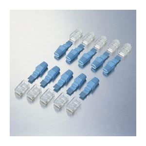 （まとめ）エレコム スーパーフラットケーブル用RJ45コネクタ LD-FRJ45T10【×3セット】[21]