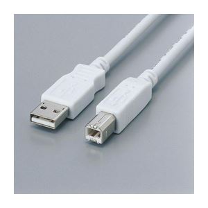 (まとめ)エレコム フェライト内蔵USBケーブル USB2-FS3【×5セット】[21]