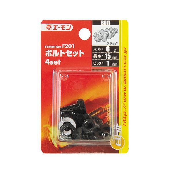(まとめ) ボルトセット F201 【×30セット】[21]