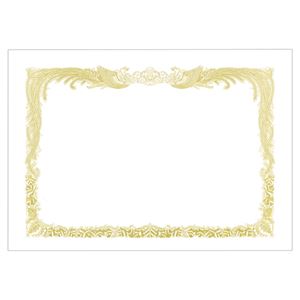 （まとめ） TANOSEE 賞状用紙 白 B5 タテ書用 1冊（10枚） 【×15セット】[21]