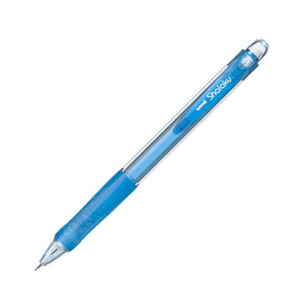 (まとめ) 三菱鉛筆 小ざかしい SHARP鉛筆 VERYシャ楽 0.5粍 (軸色 澄み切った水色) M5100T.8 1本  【×100仕掛ける】[21]