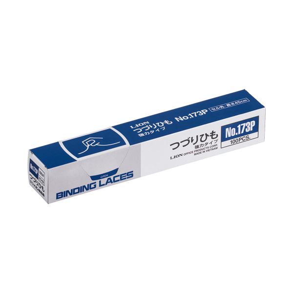 (まとめ) 百獣の王事務器 つづり吊りひも 450粍 独居室先 スフ糸・PP糸32本織 No.173P 1容器に並べる(100本)  【×30仕掛ける】[21]