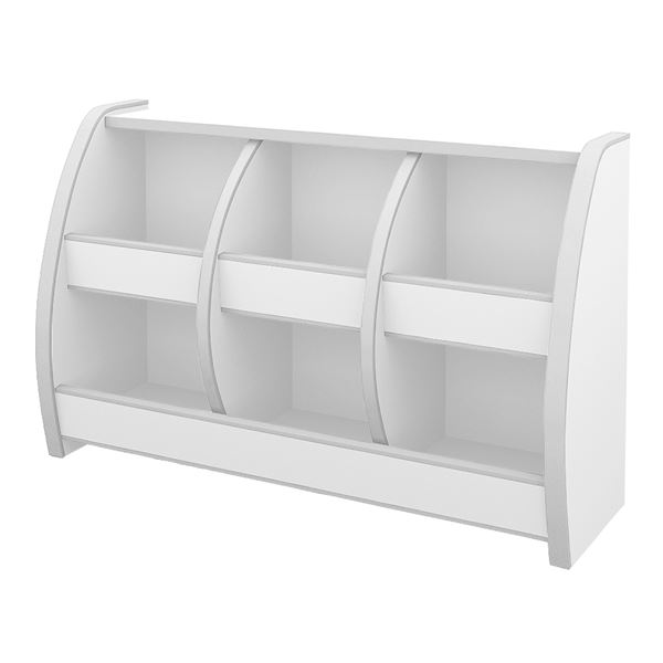 子供用 おもちゃ箱/玩具収納 【幅95.5cm ホワイト】 日本製 高耐久性 知育家具 EVAキッズシリーズ おもちゃばこ 【完成品】【代引不可】 [21]