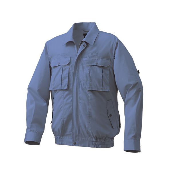 KU92100 冷房装置服 R 綿・ポリ混紡 フルハーネス遣りかた 服のみ 点火装置青色 4L [21]