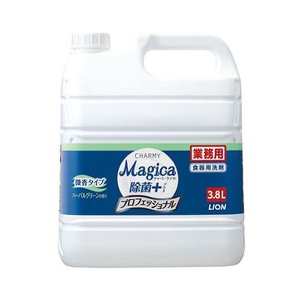 （まとめ）百獣の王 CHARMY Magica除菌足し加える 専門的 微香ハーバルグリーン お役目用 3.8L 1本【×5書き割り】[21]