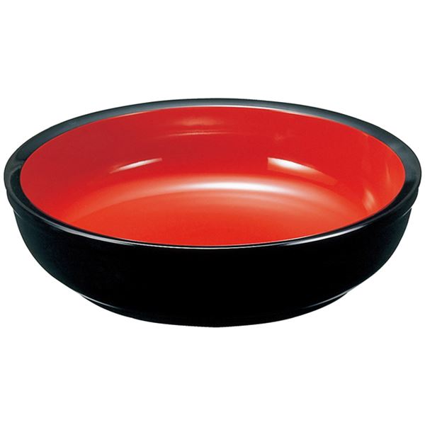 尺8 こね鉢/膳立て物の具 【黒内朱天黒 M】 差しわたし540mm×110粍 日本製 〔和食 食べ物屋 バス発着場 お店〕【代引不可】 [21]