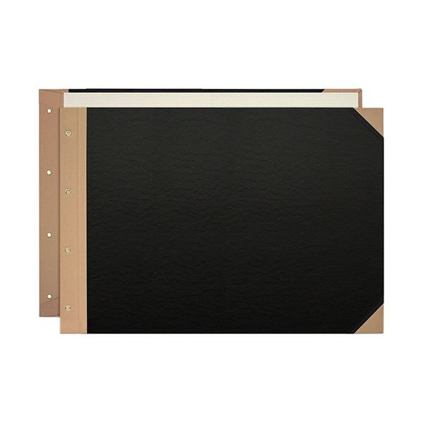 (まとめ) プラス とじ込表紙 A3ヨコ 4穴FL-002TU 1セット(5組10枚：1組2枚×5パック) 【×3セット】[21]