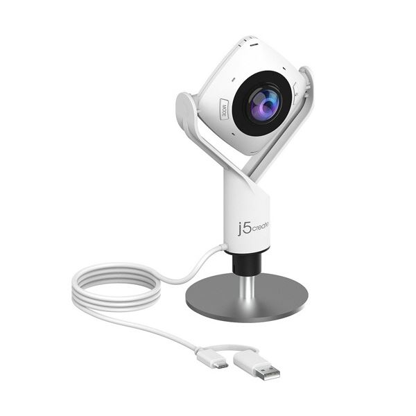 j5 Create 360°USBミーティング Webカメラ ホワイト JVCU360 1台[21]