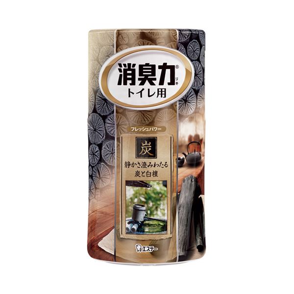 （まとめ） エステー 室内用便器の消臭力 炭と白檀の芳ばしさ 400mL 6個【×5仕掛ける】 [21]