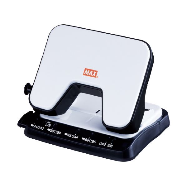 (まとめ) マックス 軽あけパンチ SCOOVA DP-25T/W ホワイト DP90132 【×5セット】 [21]