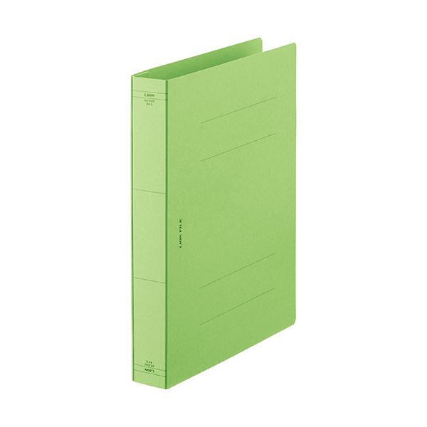 (まとめ) ライオン事務器 フラットファイルA4タテ 緑 AX-519S-10P 1パック(10冊) 【×10セット】[21]