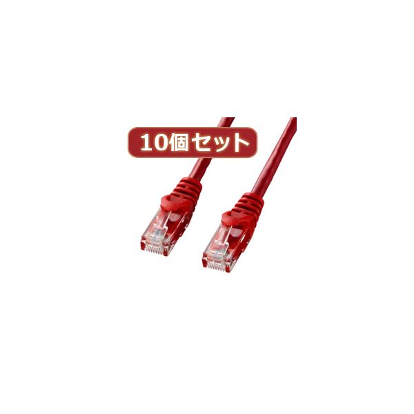 10個セットサンワサプライ カテゴリ6UTPLANケーブル LA-Y6-02RX10[21]