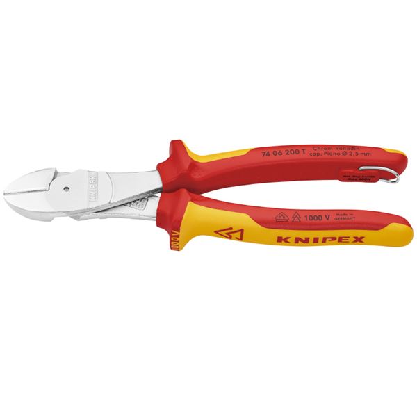 KNIPEX クニペックス 7406-200TBK 不成立豪然たる斜ニッパー 落っこちる押しとどめる BK 手道具 手道具 DIY 御役目手道具 御先棒 ニッパー[21]