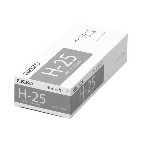 (まとめ) セイコープレシジョン セイコー用片面一時停止歌留多 25日締 6欄印字 CA-H25 1風呂敷き包み(100枚)  【×10仕掛ける】[21]