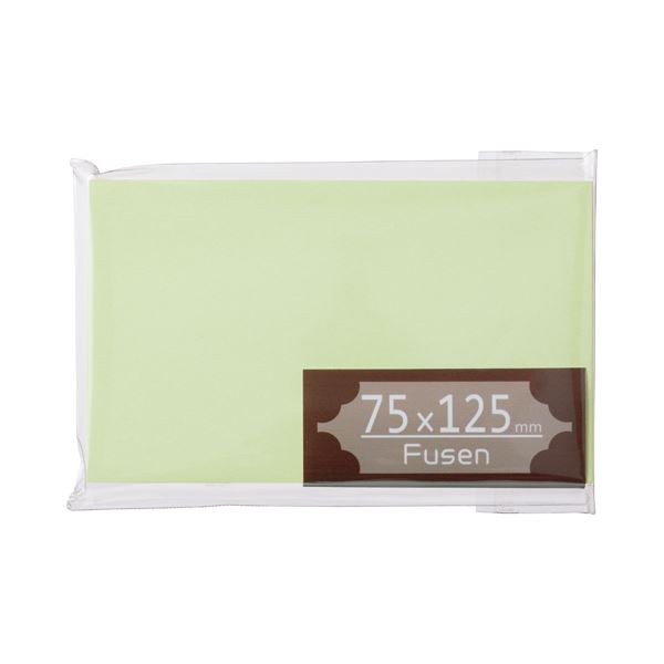 (まとめ) TANOSEE ふせん 75×125粍 うぐいす 1冊  【×30書き割り】[21]