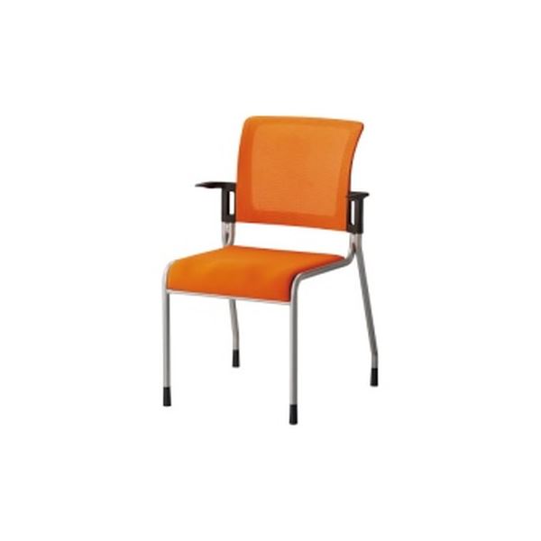 TOKIO 会議イス MC-4 OR 固定脚 オレンジ【組立品】 [21]