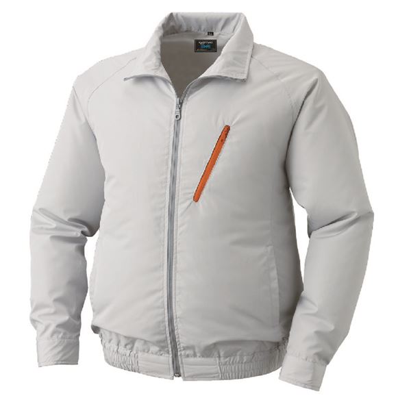 KU90510 空調服 R ポリエステル製遮熱長袖ブルゾン 服のみ シルバー M [21]