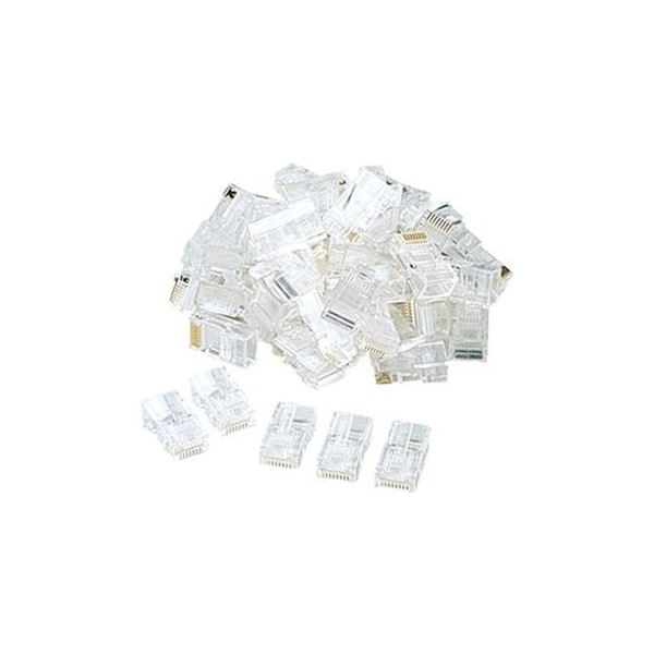 (まとめ）サンワサプライ RJ-45コネクタより線用 ADT-RJ45-100 1パック(100個)【×3セット】[21]