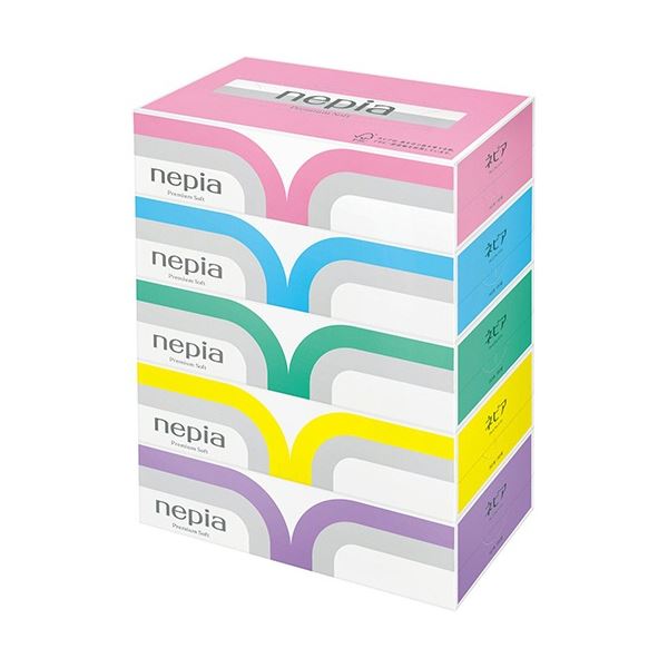王子ネピア ネピア プレミアムソフトティシュ 180組/箱 1セット(60箱：5箱×12パック)[21]