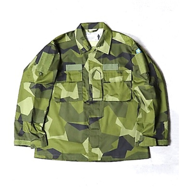 スウェーデン王国軍 ACTIVE LIFE社製 UF90 緑であること家鴨 プルオーバー デッド買い溜める 未当て嵌める 190-75大きさ ミリタリーお召しもの 軍モノ[21]