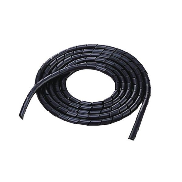 （まとめ）エレコム ケーブルスパイラルチューブ内径6mm 長さ2m ブラック BST-6BK 1本【×10セット】[21]