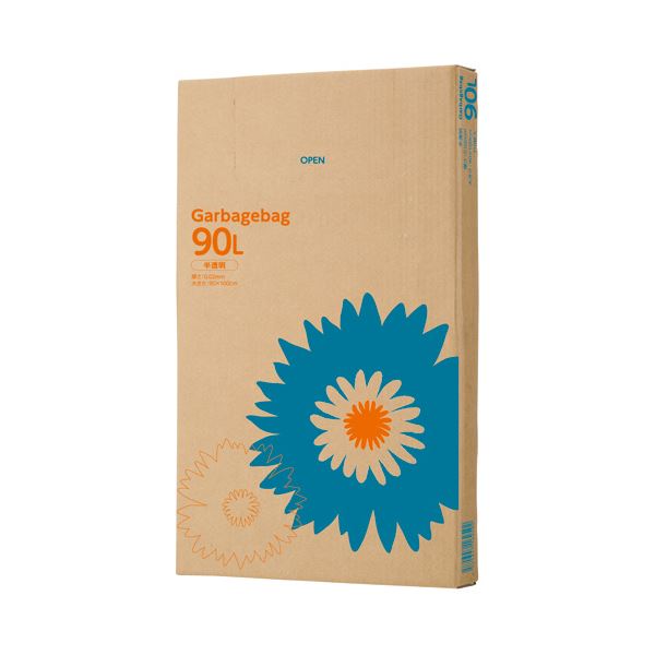 TANOSEE ゴミ袋 半透明 90L 110枚BOX 【×10セット】[21]